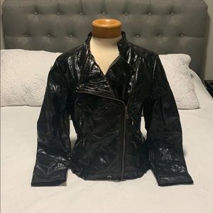 Spanner Faux Leather Moto Jacket Sz S NWT